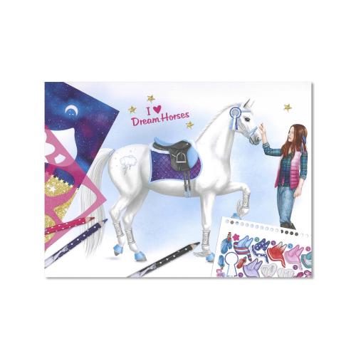 Depesche 10898 Miss Melody Create your Dream Horse Libro para colorear 30,5 x 33 x 1,5 cm 